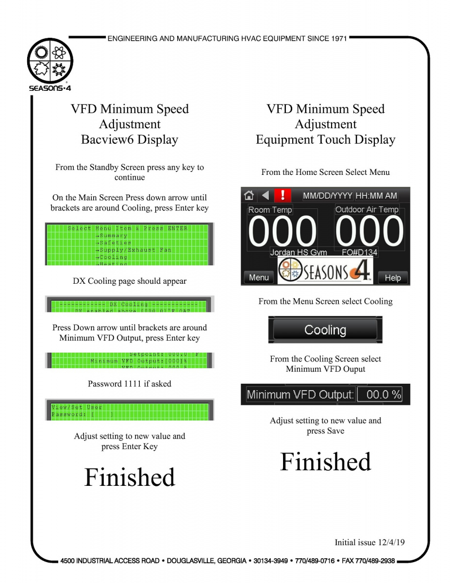 VFD Minimum Controller